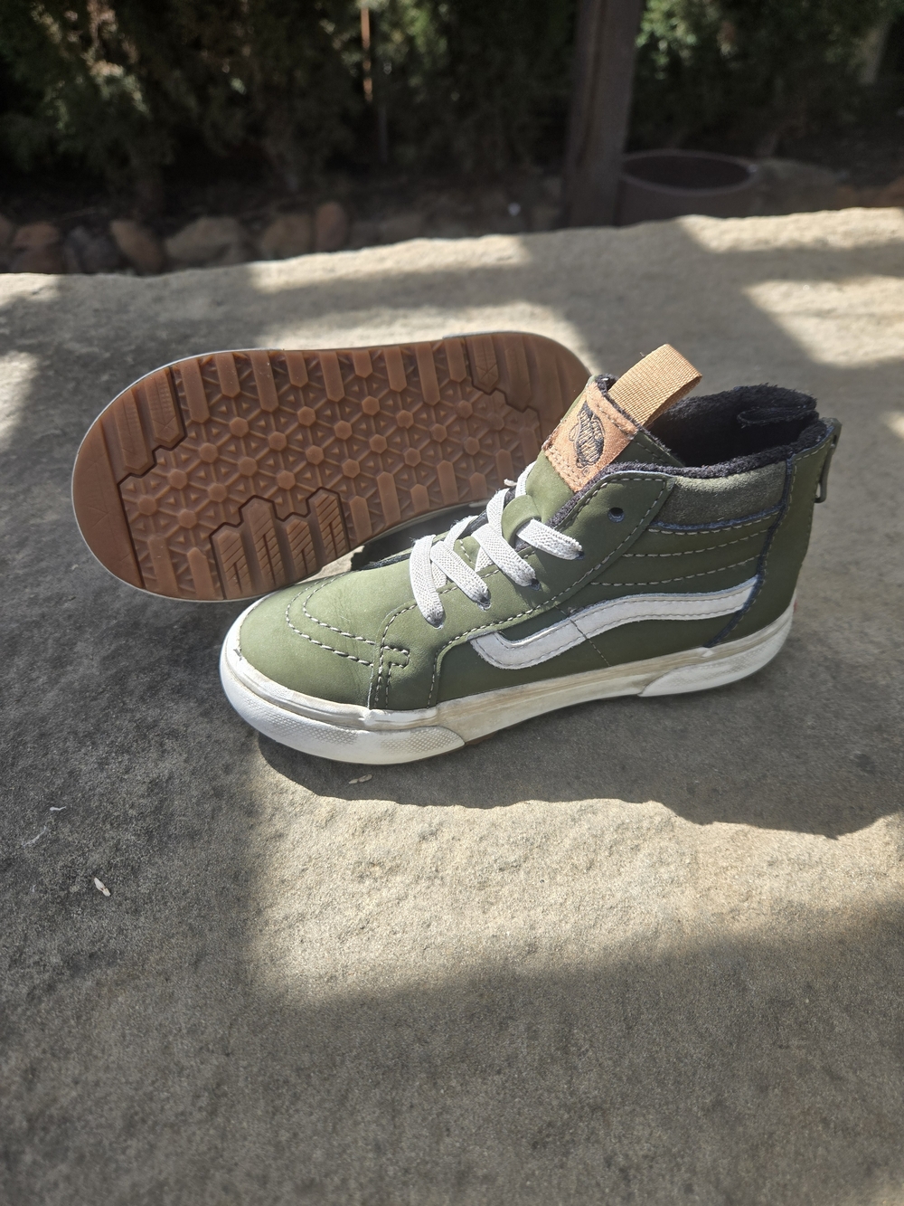 Vans Sk8-Hi MTE toddler high-top sneakers in green, 10